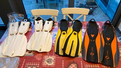 Divers paires de palmes (3xL et 1xM), Sports nautiques & Bateaux, Plongée, Neuf, Enlèvement