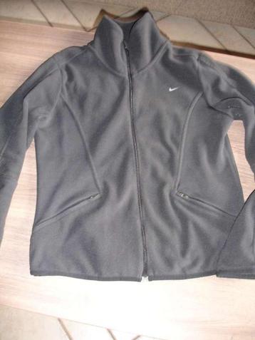 Donkergrijze trui met rits van Nike maat M / 38