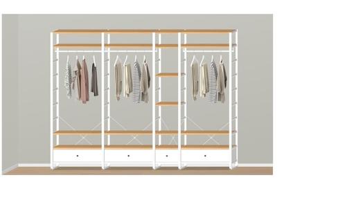 Elvarli kast Ikea, Huis en Inrichting, Kasten | Kleerkasten, Zo goed als nieuw, 200 cm of meer, 200 cm of meer, 25 tot 50 cm, Met lade(s)
