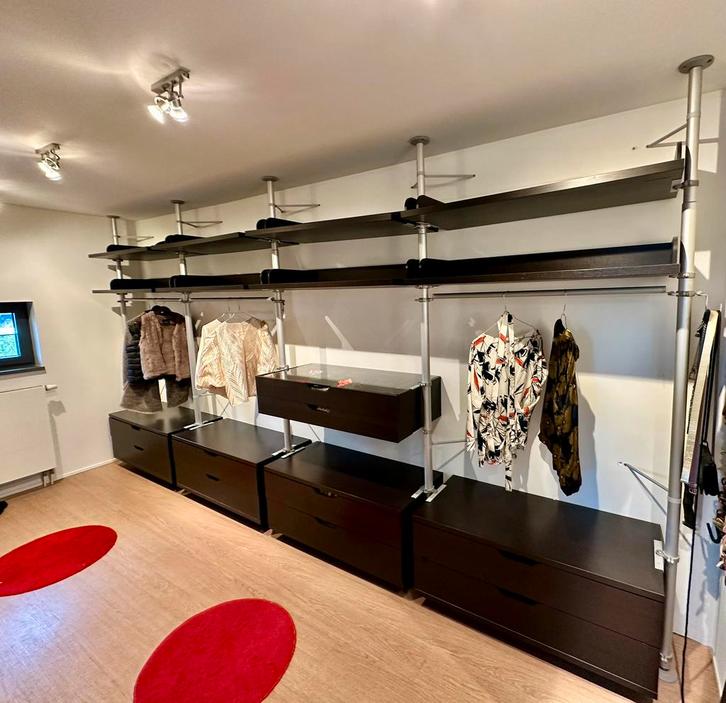 Modulaire dressing 8 meter, Huis en Inrichting, Kasten | Kleerkasten, Zo goed als nieuw, 200 cm of meer, 200 cm of meer, 50 tot 75 cm