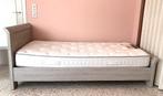 Bijna nieuw 1-pers. Bed + Lattenbodem + Matras van kwaliteit, Huis en Inrichting, Slaapkamer | Bedden, Ophalen, Verstelbaar, 90 cm