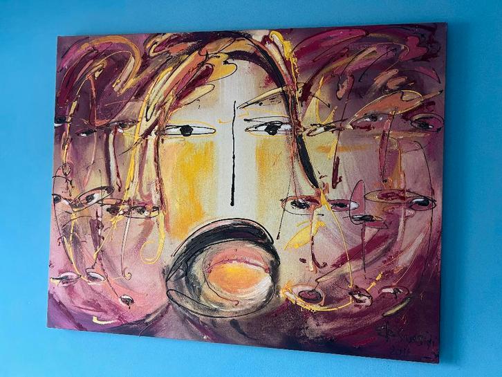 Mooi schilderij van Balinese kunstenaar, Antiek en Kunst, Kunst | Schilderijen | Klassiek, Ophalen