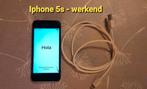 1x werken + 4iphones voor onderdelen., Telecommunicatie, Mobiele telefoons | Apple iPhone, Ophalen, Gebruikt, IPhone 5S