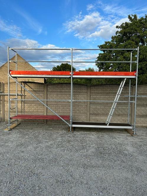 Gevelsteiger Plettac | 750 m² | Nieuw & klaar voor verzendin, Doe-het-zelf en Bouw, Steigers, Nieuw, Gevelsteiger, 5 meter of hoger