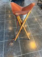 stoeltje jager jacht leder, Hobby en Vrije tijd, Ophalen, Gebruikt