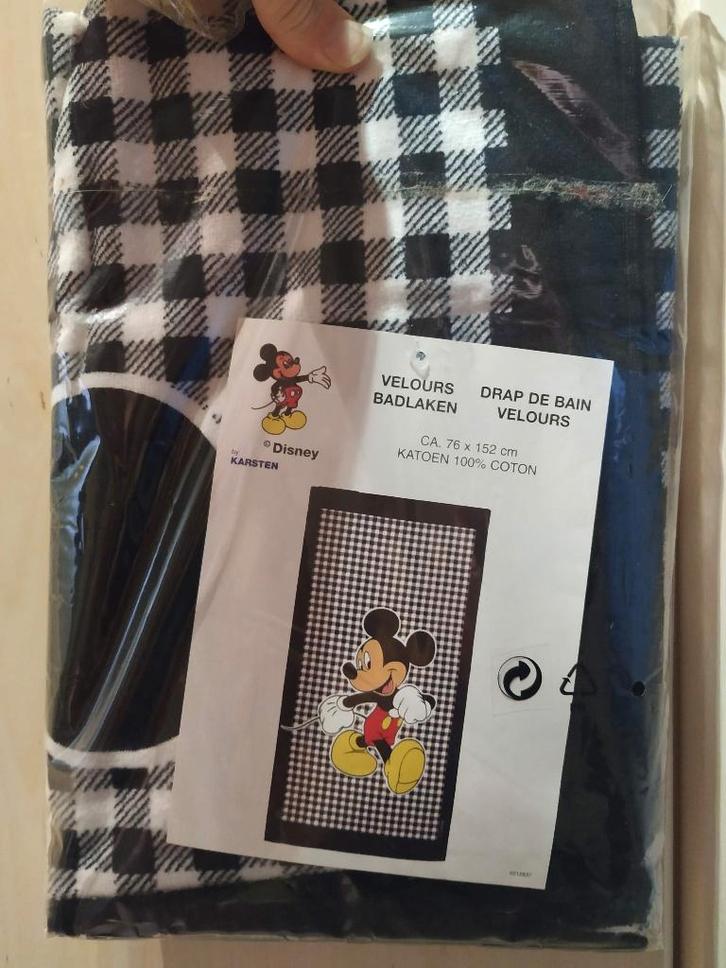 splinternieuwe fluwelen badhanddoek disney mickey mouse, Kinderen en Baby's, Badjes en Verzorging, Nieuw, Ophalen of Verzenden