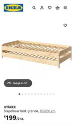 2 stapelbare bedjes 80x200, Huis en Inrichting, Slaapkamer | Bedden, Ophalen, Nieuw