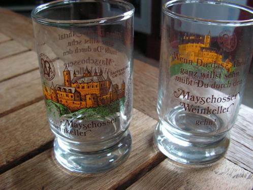 2 verres de Mayschosser Weinkeller (Rhénanie-Palatinat)., Collections, Vins, Comme neuf, Vin blanc, Autres régions, Envoi