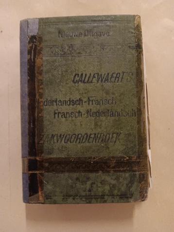 Ancien dictionnaire Callewaerts, Livres, Enlèvement