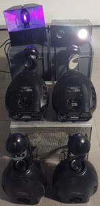 set lichteffecten; blacklight, dubbele moonflower & scanners, Muziek en Instrumenten, Licht en Laser, Ophalen, Gebruikt, Licht