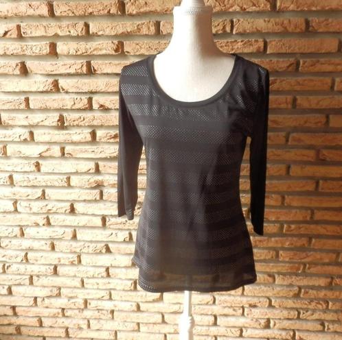 (139)- blouse femme t.38 noire argentée, Kleding | Dames, Blouses en Tunieken, Zo goed als nieuw, Maat 38/40 (M), Zwart, Ophalen of Verzenden