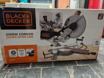Scie à onglet radiale 25,4 cm, 2100W - BLACK+DECKER - BES710, Enlèvement, Neuf, Scie à onglet