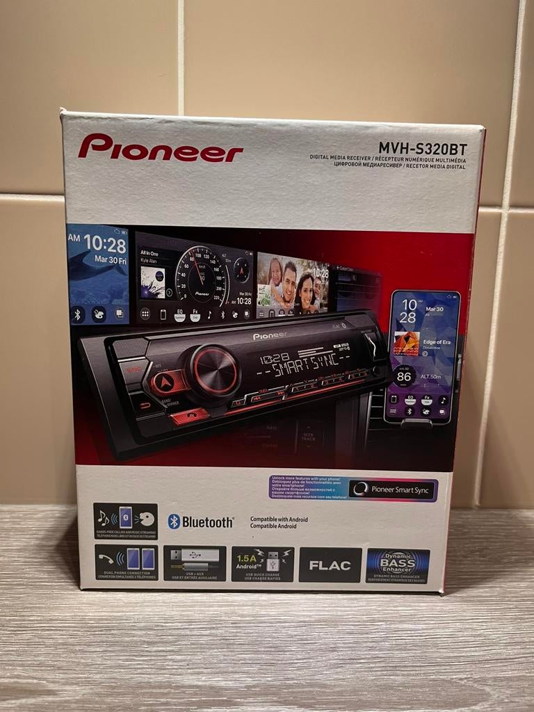 Pioneer MVH-S320BT Bluetooth Radio 1DIN – Nieuw, Autos : Divers, Autoradios, Comme neuf, Enlèvement