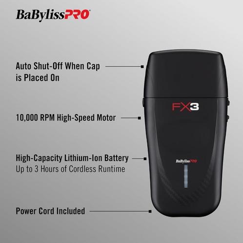 BaBylissPRO shaver FX3, Electroménager, Équipement de Soins personnels, Neuf, Rasage ou Épilation, Enlèvement ou Envoi