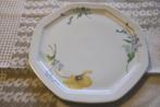 Lot de quatre assiettes octogonales vintage Limoges, Ophalen