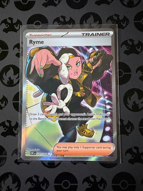 Pokemon Ryme OBF 221, Hobby en Vrije tijd, Verzamelkaartspellen | Pokémon, Zo goed als nieuw, Ophalen of Verzenden