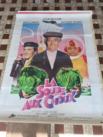 Louis de Funès: set van 8 grote filmposters (160x120) beschikbaar voor biedingen