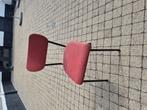 42 stoelen retro/vintage rood kunstleder met knopjes, Huis en Inrichting, Ophalen, Overige materialen, Gebruikt, Vintage retro