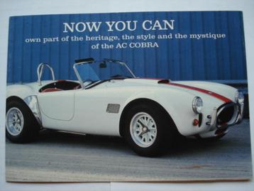 AC Cobra merchandise 1996  Brochure Catalogue Prospekt beschikbaar voor biedingen