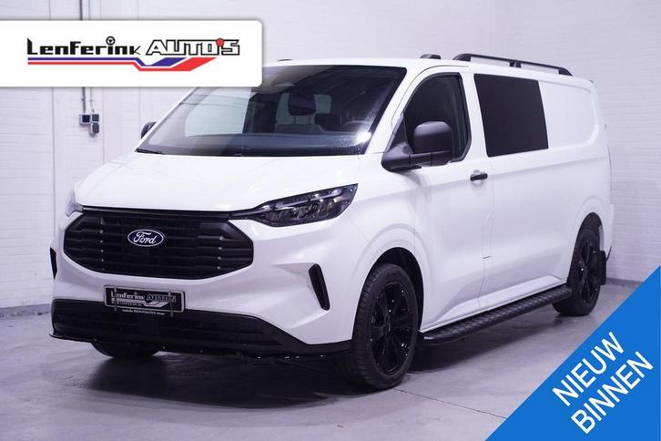 Ford Transit Custom 2.0 TDCI 136 pk L2 Dubbel Cabine Black&W, Auto's, Bestelwagens en Lichte vracht, Bedrijf, ABS, Centrale vergrendeling