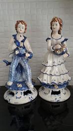 Couple en Porcelaine de Capodimonte, Italie, Antiquités & Art, Antiquités | Porcelaine, Enlèvement