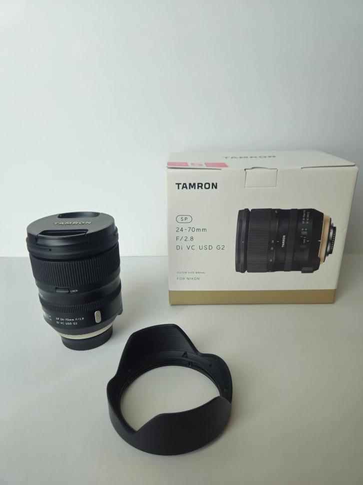 Tamron 24-70mm F/2.8 G-2 Nikon cameralens, Audio, Tv en Foto, Foto | Lenzen en Objectieven, Zo goed als nieuw, Groothoeklens, Ophalen