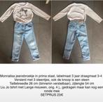 Monnalisa jeansbroek met Liu Jo sweater 3-4 jaar, Kinderen en Baby's, Kinderkleding | Maat 98, Meisje, Ophalen of Verzenden, Broek
