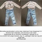 Monnalisa jeansbroek met Liu Jo sweater 3-4 jaar, Comme neuf, Fille, Monnalisa, Enlèvement ou Envoi