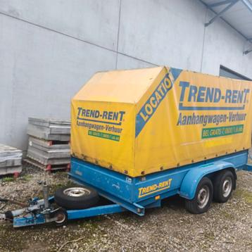 Aanhangwagen dubbel asser  beschikbaar voor biedingen