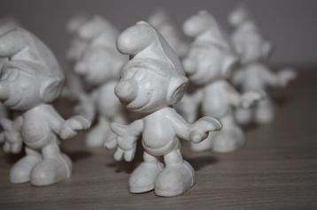 1 Ongeverfde Smurf , schleich Peyo 1965 , per stuk te koop beschikbaar voor biedingen