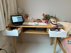 Vintage bureau Jimi - Eiken fineer (Gloednieuw) - La Redoute, Ophalen, Nieuw, Bureau