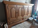 Voleiken kast + Tv Medion en dvd speler, Huis en Inrichting, Kasten | Dressoirs, Ophalen, Gebruikt, Eikenhout, 200 cm of meer