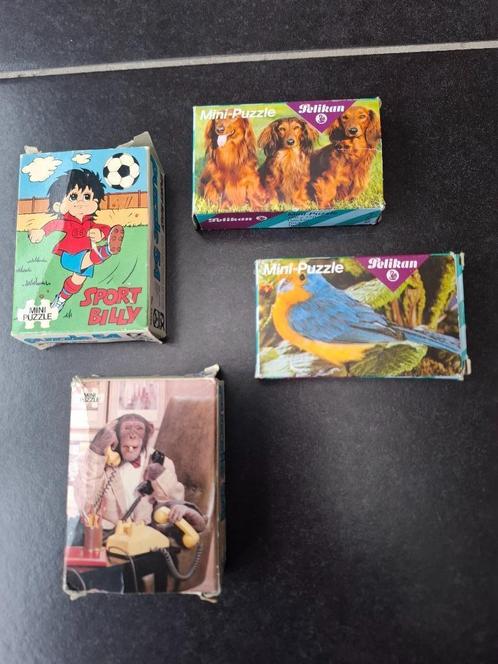 4 mini legpuzzels, reispuzzels, Kinderen en Baby's, Speelgoed | Kinderpuzzels, Gebruikt, 6 jaar of ouder, 10 tot 50 stukjes, Verzenden