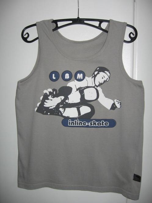 Grijze T-shirt zonder mouwen met print van IBM, 140-146, Enfants & Bébés, Vêtements enfant | Taille 140, Comme neuf, Enlèvement ou Envoi