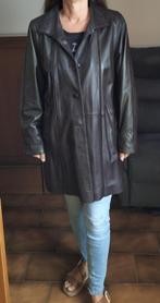 Halflange leren jas, Kleding | Dames, Ophalen, Zo goed als nieuw, Maat 46/48 (XL) of groter