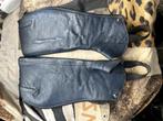Mini-chaps zwart en blauw, Gebruikt, Dames, Ophalen of Verzenden, Schoeisel