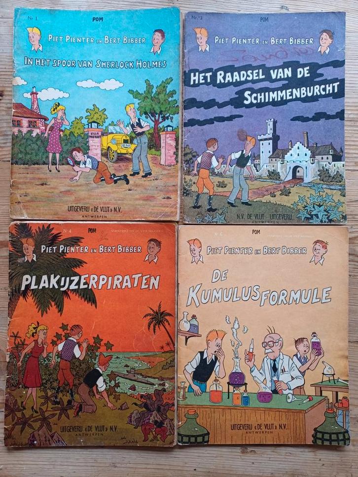 Groot lot oude strips Piet Pienter - geniette reeks, Boeken, Stripverhalen, Zo goed als nieuw, Meerdere stripboeken, Ophalen of Verzenden