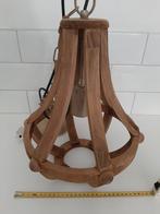 Hanglamp van hout, Huis en Inrichting, Lampen | Hanglampen, Ophalen, Zo goed als nieuw, Hout