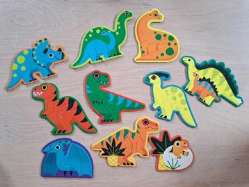 Crocodile Creek Puzzels - Dinosaurussen - 10 X 2 st beschikbaar voor biedingen