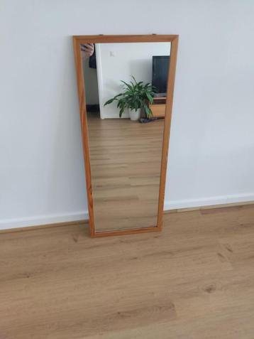 Rechthoekige spiegel - massief houten frame beschikbaar voor biedingen