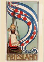 FRIESLAND Alphonse Mucha Stijl Reis Poster affiche, Verzenden, Nieuw