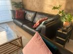 Lederen salon( zwart dik leder) 3,5 en 2,5 zit, Huis en Inrichting, Zetels | Zetels, Ophalen, Gebruikt, Leer, Modern tot klasiek