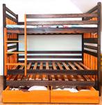 Bed, Hoogslaper, Stapelbed met 3 bedden en 2 lades, Ophalen, Gebruikt, Stapelbed