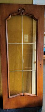 Porte intérieure en bois avec verre, Utilisé, Enlèvement ou Envoi, Porte intérieure, Verre