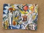 MOOI BIDPRENTJE -SCHILDERIJ CHAGALL -MEVR JACQUELINE LECHAT, Ophalen of Verzenden, Bidprentje
