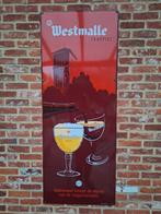 Westmalle emaille bord XL, Verzamelen, Ophalen of Verzenden, Zo goed als nieuw, Reclamebord, Plaat of Schild, Overige merken