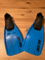 Blauwe zwemvliezen maat 32-33, Watersport en Boten, Snorkelen, Ophalen of Verzenden, Gebruikt, Snorkelvinnen