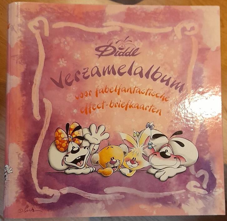 Diddl verzamelmap + 12 insteekhoezen voor Effectkaarten., Collections, Diddl, Comme neuf, Papier, Carte ou Papeterie, Diddl, Enlèvement ou Envoi