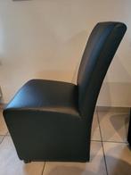 4 zwarte stoelen met wieltjes GRATIS, Ophalen, Overige materialen, Gebruikt, Zwart