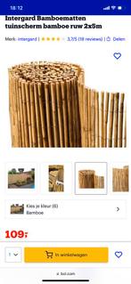 Bamboe tuinscherm 2m x 5m - MET FOTOS